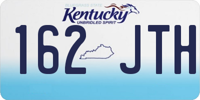 KY license plate 162JTH
