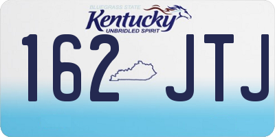 KY license plate 162JTJ