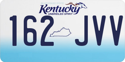 KY license plate 162JVV