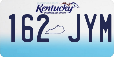 KY license plate 162JYM