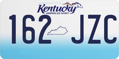 KY license plate 162JZC