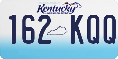 KY license plate 162KQQ