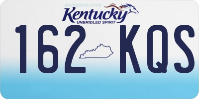 KY license plate 162KQS