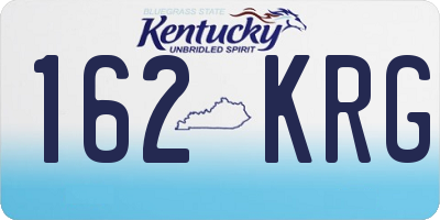 KY license plate 162KRG