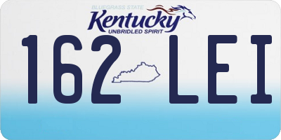 KY license plate 162LEI