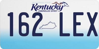 KY license plate 162LEX