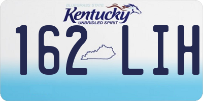 KY license plate 162LIH