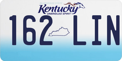 KY license plate 162LIN