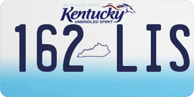 KY license plate 162LIS