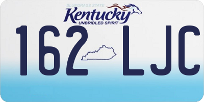 KY license plate 162LJC