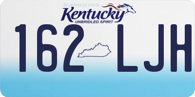 KY license plate 162LJH