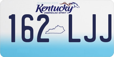 KY license plate 162LJJ