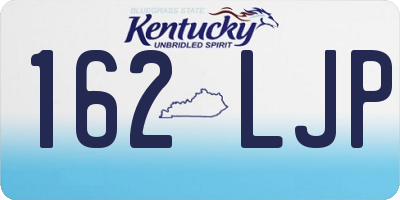 KY license plate 162LJP