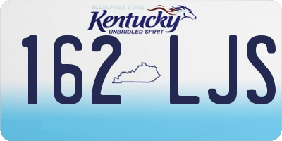 KY license plate 162LJS