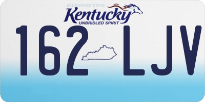 KY license plate 162LJV