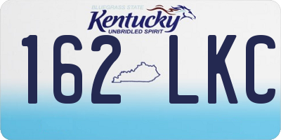 KY license plate 162LKC