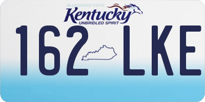 KY license plate 162LKE