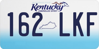 KY license plate 162LKF