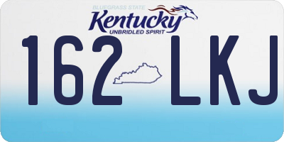 KY license plate 162LKJ