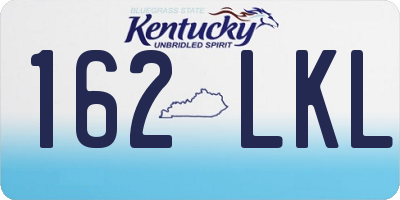 KY license plate 162LKL