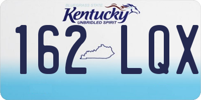 KY license plate 162LQX