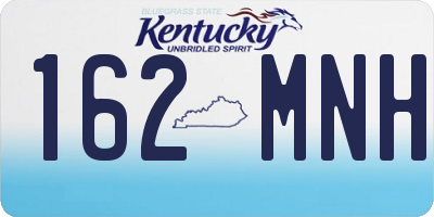 KY license plate 162MNH