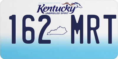 KY license plate 162MRT