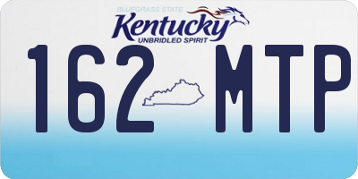 KY license plate 162MTP