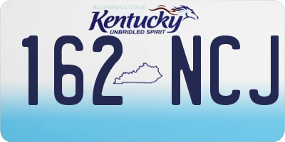KY license plate 162NCJ