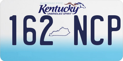 KY license plate 162NCP