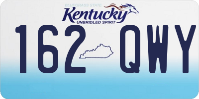 KY license plate 162QWY