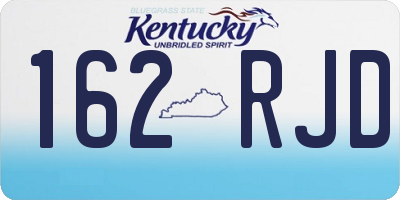 KY license plate 162RJD