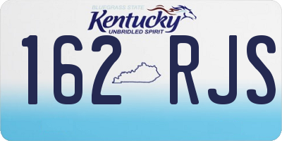 KY license plate 162RJS