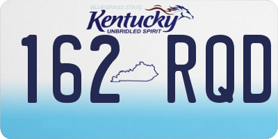 KY license plate 162RQD