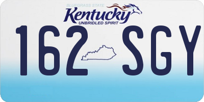 KY license plate 162SGY