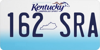 KY license plate 162SRA