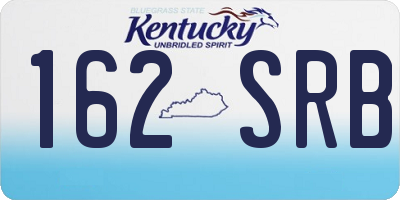 KY license plate 162SRB