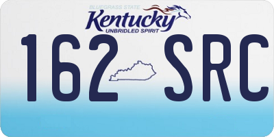 KY license plate 162SRC