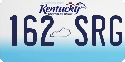 KY license plate 162SRG