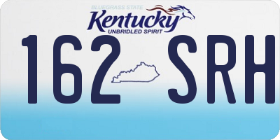 KY license plate 162SRH