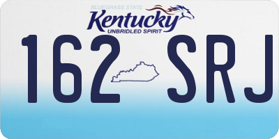 KY license plate 162SRJ