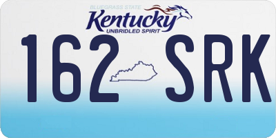 KY license plate 162SRK