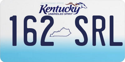KY license plate 162SRL