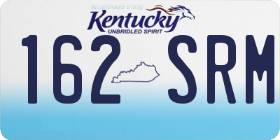 KY license plate 162SRM