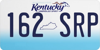 KY license plate 162SRP