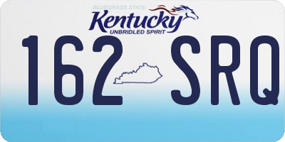 KY license plate 162SRQ