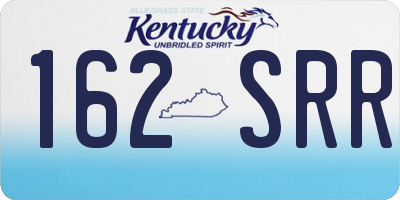 KY license plate 162SRR