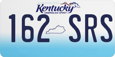 KY license plate 162SRS