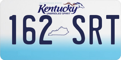 KY license plate 162SRT