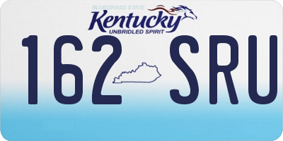 KY license plate 162SRU